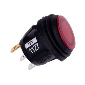 2 Position (On/Off) Rocker Switch, Red, Single (40191)