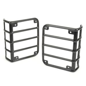 Euro Guard Kit, Tail Light, Textured Black; 07-18 Jeep Wrangler JK (11226.11)