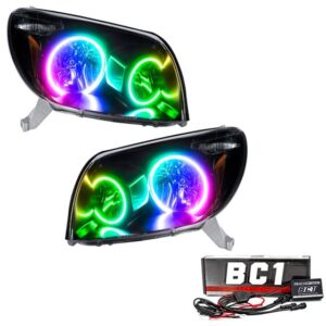 2003-2005 Toyota 4-Runner Pre-Assembled LED Halo Headlights - (Black Housing) (7118-335)
