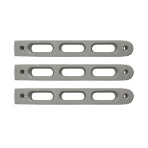 07-18 Jeep JK 2-Door Silver Slot Door Handle Insert 3-Pieces (D-JP-190026-AL-3)