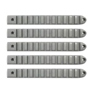07-18 Jeep JK 4-Door Silver Rail Door Handle Insert 5-Pieces (D-JP-190028-AL-5)