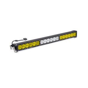 OnX6 Straight Dual Control LED Light Bar (30 Inch, Driving/Combo, Baja Amber/Clear) (463014)